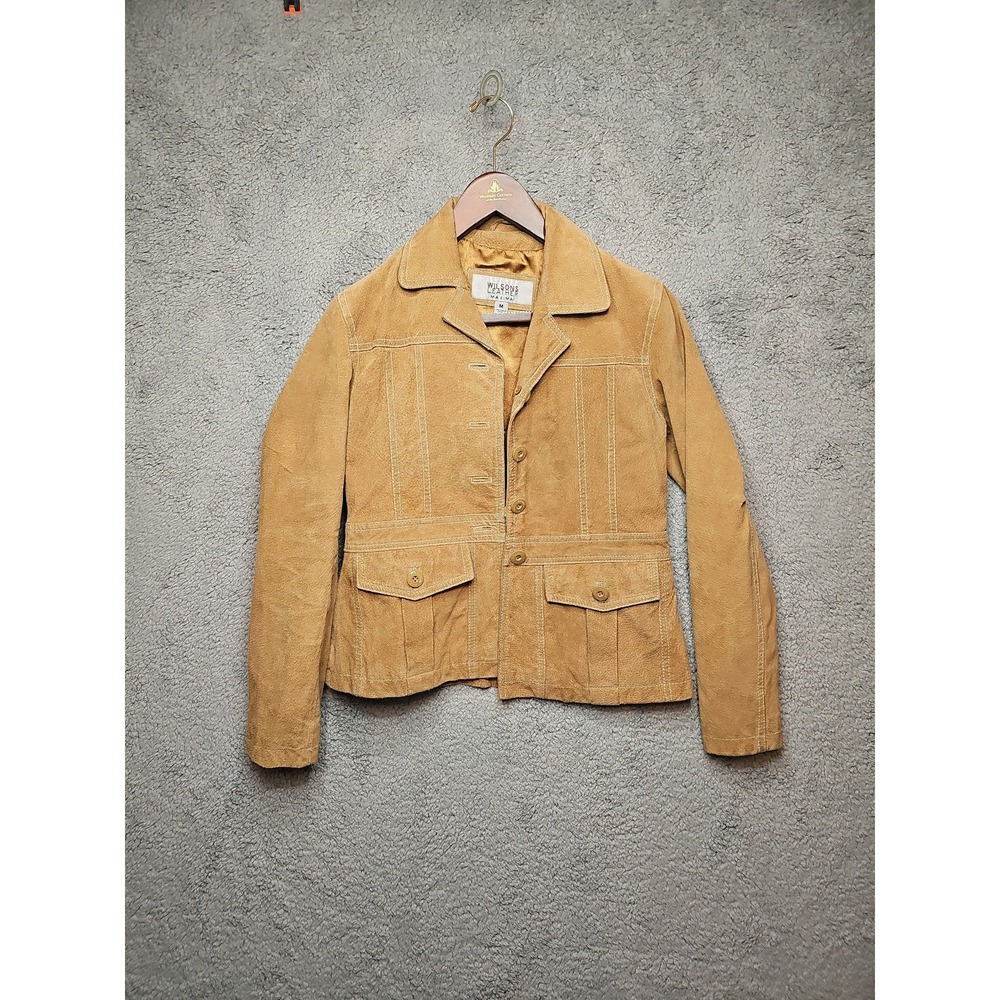 REAL LEATHER WILSONS WOMANS LEATHER MAXIMA‎ JACKET